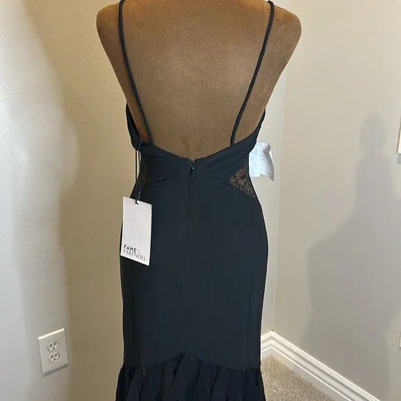 FAME and PARTNERS Tiered Floor-Length Gown - Picture 13 of 15